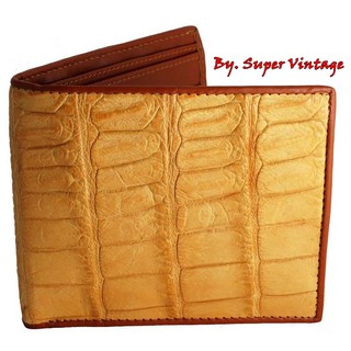 Implora กระเป่าสตางค์หนังแท้ exotic Bi-fold wallet-crocodile skin