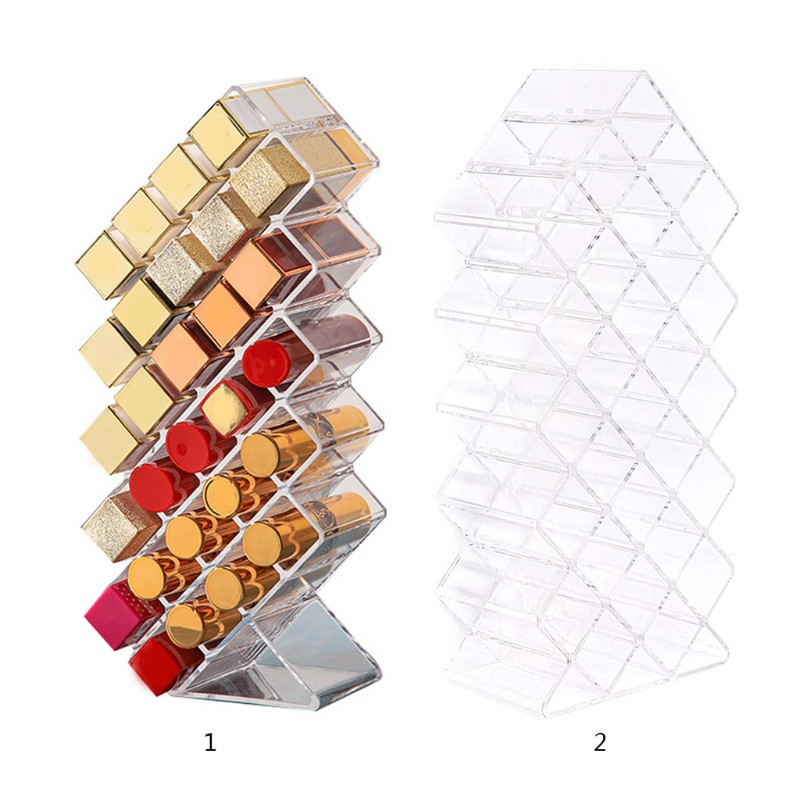 COLO 28 Grids Cosmetic Lipstick Jewelry Box Case Lipstick Storage Box
