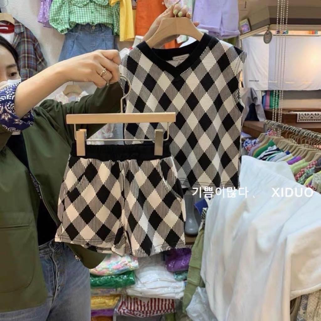 พร้อมส่ง ชุดถัก น่ารักๆ ผ้าวาฟเฟิล ใส่สบาย