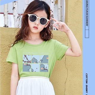 *K-2271-SHORT* /3สี/   เสื้อยืดแขนสั้นเด็กสไตส์เกาหลี สกรีนลายการ์ตูนน่ารักใส่ได้ทั้งหญิงและชาย ใส่ส*K-2266-SHORT* /3สี/