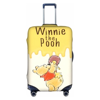 ผ้าคลุมกระเป๋าเดินทาง ลายการ์ตูน Disneys Winne The Pooh ขนาด 18-32 นิ้ว ซักทําความสะอาดได้