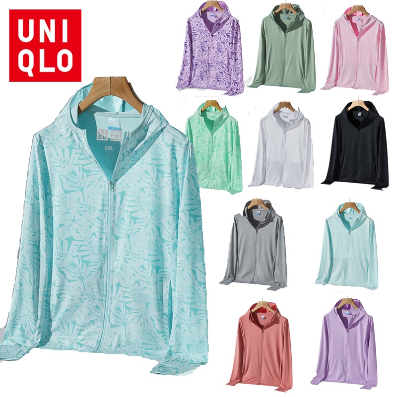 【8 สี】Uniqlo เสื้อแจ็กเก็ต เสื้อฮู้ดดี้ กันแดด กันลม ผู้หญิง นุ่มสบาย ฤดูร้อน แห้งเร็ว กีฬา เดินป่า เสื้อแจ็กเก็ต UNIQLO