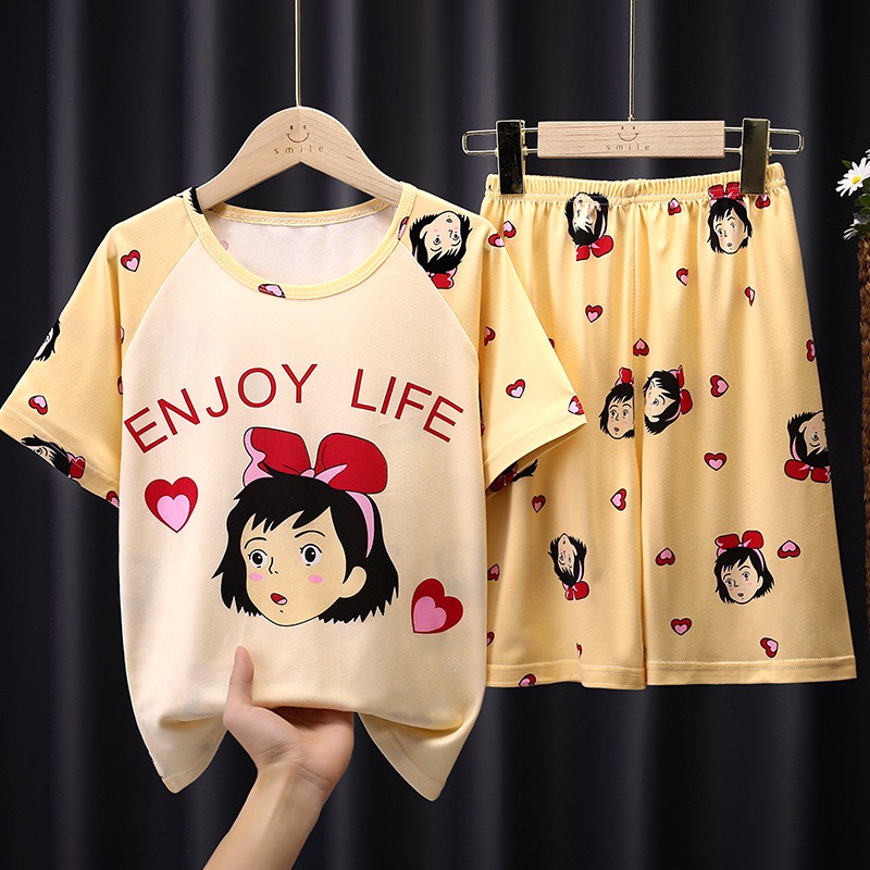 ชุดนอนเด็กลายการ์ตูนแบบน่ารักนื้อผ้านิ่มใส่สบาย100cm-150cm พร้อมส่งจาก ...