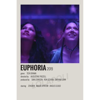 โปสเตอร์ มันวาว พิมพ์ด้านเดียว ขนาด A5 14.8 ซม. x 21 ซม. รูปรายการ TV Euphoria