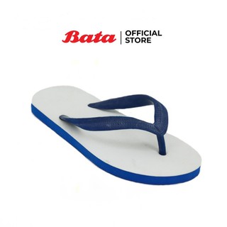 *Best Seller* Bata SLIPPERS รองเท้าเล่นน้ำสงกรานต์ รองเท้าลุยน้ำสงกรานต์ แตะฟองน้ำหูหนีบ  RUBBER THONGS แบบคีบ สีขาว รหัส 8779118