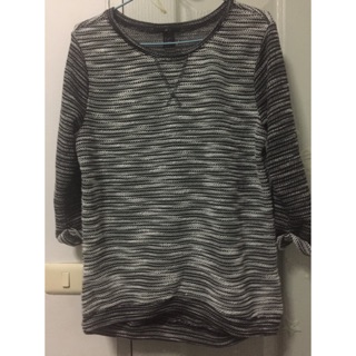 เสื้อไหมพรม แขนยาว สีดำ