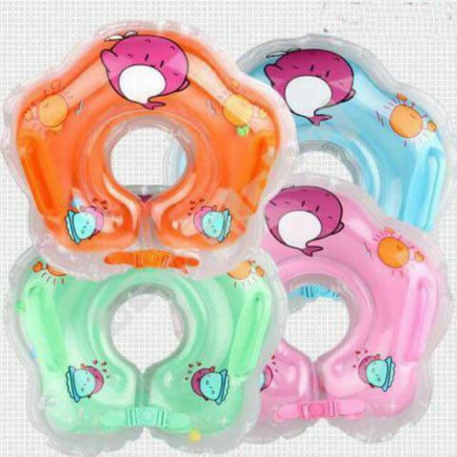 SST Shop ห่วงยางสวมคอลายโลมาห่วงยางสระว่ายน้ำ  ปลอกแขน พยุง