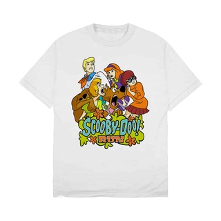 เสื้อยืดโอเวอร์ไซส์เสื้อยืด ลาย Rockerstar Scooby Doo Run สําหรับเด็กS-4XL