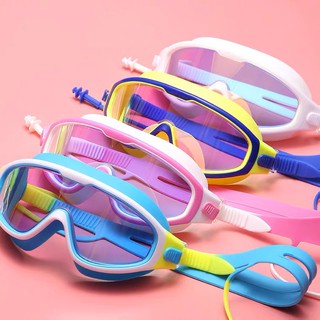 ราคาแว่นตาว่ายน้ำเด็ก สีสันสดใส แว่นว่ายน้ำเด็กป้องกันแสงแดด UV ไม่เป็นฝ้า แว่นตาเด็ก ปรับระดับได้ แว่นกันน้ำ 5031F#
