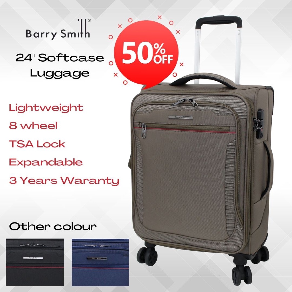 Barry Smith กระเป๋าเดินทาง น้ําหนักเบา 24 นิ้ว