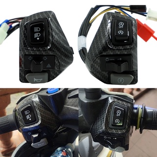 รถจักรยานยนต์รถมอเตอร์ไซด์ฮอร์นสวิทช์ปุ่มสวิทช์ควบคุม Motorcycle Switches Motorbike Horn Button Controller Switch AEROX155 NVX155 YAMAHA