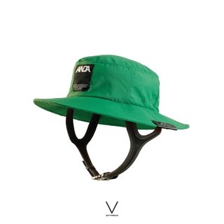 V ACTIVEWEAR GREEN x ANDAMAN SURF HAT หมวกใส่เล่นเซิร์ฟ มีสายรัดคาง สีเขียว