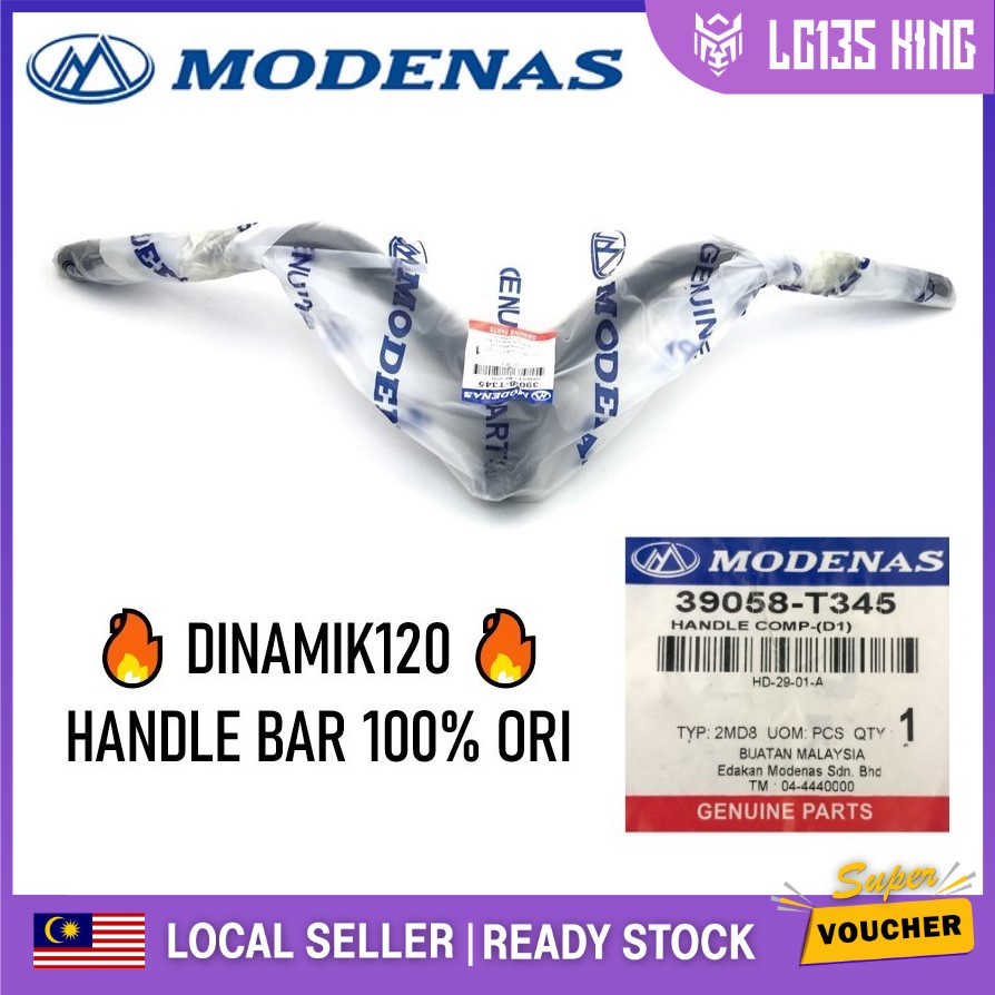 Modenas DINAMIK120 DINAMIK 120 HANDLE BAR BESI HANDLE PEGANG HANDLE PEMEGANG MODENAS