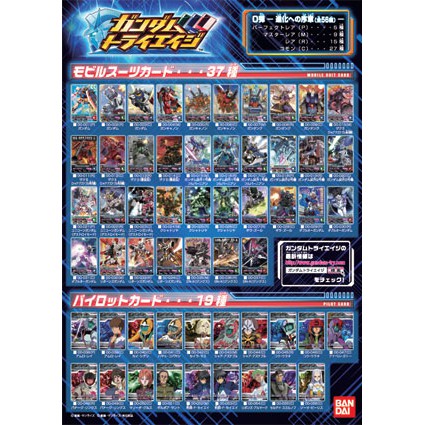 BANDAI Single Card “Gundam Try-Age Set CARD GAME   Operation of ACE  July 28th!