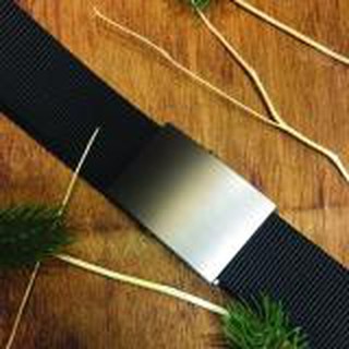 เข็มขัดผ้า แคนวาส หัวสไลค์ล็อค สีดำ Canvas 001 Black