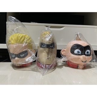 (มือ1 พร้อมส่ง) ถังป็อบคอร์น The Incredible 2 ครบเซต 3 ตัว Dash/ Jack Jack /Mr.Incredible Bucket Set ยังไม่ได้แกะ