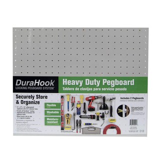 Triton : TIT018* กระดานเพ็คบอร์ด Triton Products White Polypropylene Pegboards