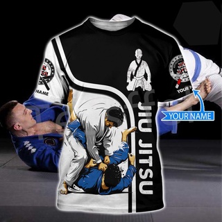 ใหม่ล่าสุด เสื้อยืดแขนสั้น พิมพ์ลายศิลปะการต่อสู้ Jujitsu Judo 3D แฟชั่นฤดูร้อน สไตล์สตรีท