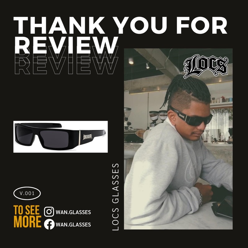 แว่น locs sunglasses 100%