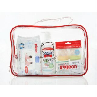 Pigeon Gift Set Baby Red พีเจ้น ชุดของขวัญเด็กสีแดง