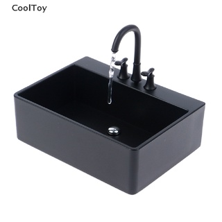 &lt; Cooltoy &gt; โมเดลก๊อกน้ําอ่างล้างหน้า เฟอร์นิเจอร์จิ๋ว 1:6 สําหรับตกแต่งบ้านตุ๊กตา