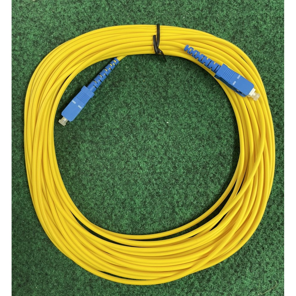 SC/UPC-SC/UPC SM 3mm Fiber Optic Jumper Cable Single Mode Extension Patch Cord  ยาว 10M SC-SC 1 เส้น