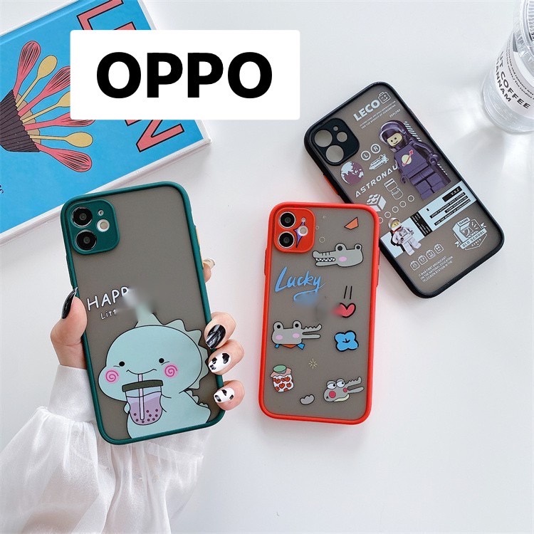 เคสหลังการ์ตูนด้านขอบสีรุ่น OPPO A3S A5S A9 2020 A5 2020 RENO 4 A5 A7 #898