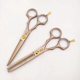 ถูก/แท้ Jaguar 1คู่ ชุดกรรไกรตัดผม (สี PinkGold) ขนาด 5.5 นิ้ว Made in Germany