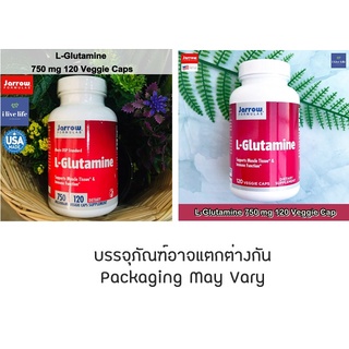 แอลกลูตามิน L-Glutamine 750 mg 120 Veggie Caps - Jarrow Formulas