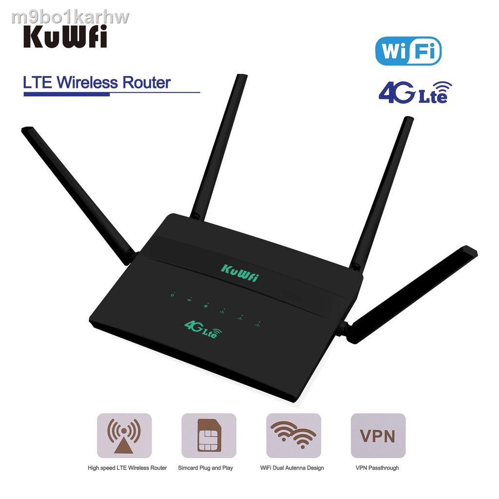 ☸ KuWFi 4G WiFi Router 150Mbps Support 32 Users RJ45 WAN LAN Wireless ...