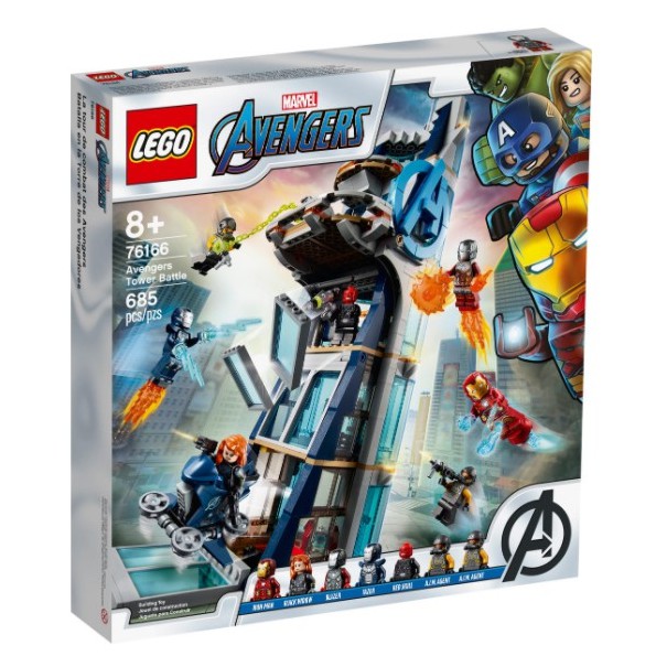 LEGO 76166 Marvel Avengers: Avengers Tower Battle ของแท้ 100% ของใหม่