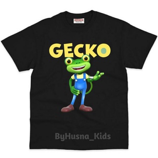 Gecko GARAGE เสื้อยืด พิมพ์ลายการ์ตูน GECKO GARAGE GECKO พรีเมี่ยม สําหรับเด็ก