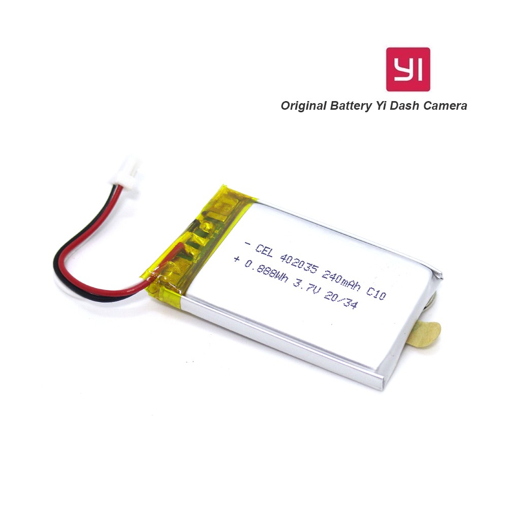 Battery Li-ion แบตกล้องติดรถยนต์ Yi Dash Camera 3.7V 240mAh C10 Original