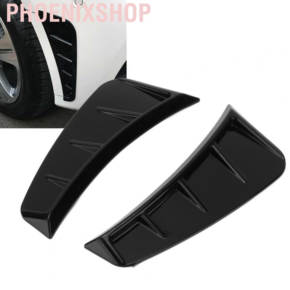 Phoenixshop Side Marker Air Wing Vent Cover Trim Abs Glossy Black