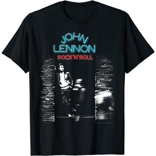 เสื้อยืด พิมพ์ลาย John Lennon RockN Roll สําหรับผู้ใหญ่Size S-5XL