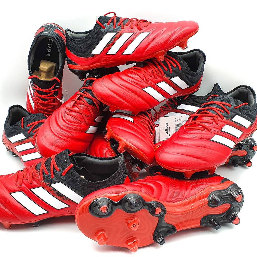 Adidas Copa 20.1 FG Red/Black รองเท้าฟุตบอล สตั๊ด ของแท้ 100%