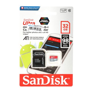 Micro SD 32GB Class10 SanDisk ULTRA (98 MB/s.)