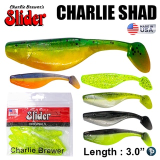 เหยื่อยาง SLIDER CHARLIE SHAD 3นิ้ว