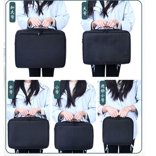 cosmetic bag ช่างแต่งหน้ามืออาชีพพื้นผิวกันน้ำความจุขนาดใหญ่