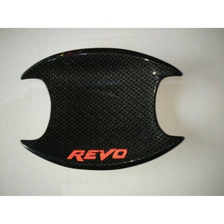 เบ้ากลม เบ้ารองมือเปิด 4 ประตู Revo Revo Rocco สีดำด้าน เขียน revo