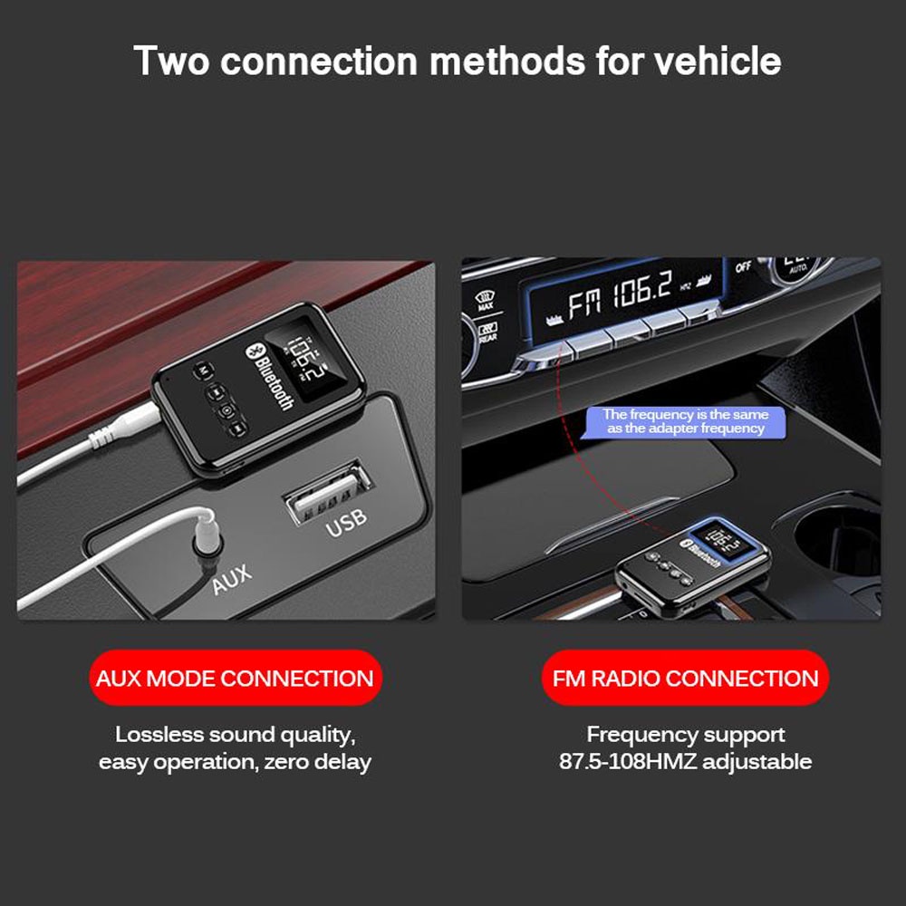 [READY STOCK] K6 Bluetooth Adapters Audio FM Transmitter Receiver