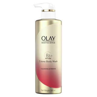 OLAY โอเลย์ บอดี้ไซแอนซ์ คลีนซิ่ง แอนด์ บัลซี่ บอดี้ วอช ไนอะซินาไมด์+เปปไทด์ 500 มล.