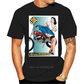 เสื้อยืดผ้าฝ้ายพิมพ์ลายแฟชั่น เสื้อยืดคอกลม ผ้าฝ้าย พิมพ์ลาย Bultaco Motor สไตล์ฮิปฮอป ฮาราจูกุ สตรีท สําหรับผู้ชาย และผ