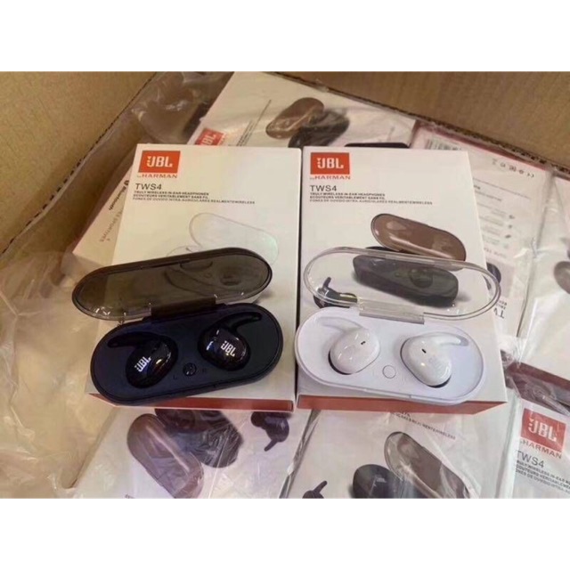 หูฟัง Bluetooth แท้ JBL HARMAN TWS4 Bluetooth earphone ชุดหูฟังไร้สายบลูทู ธ