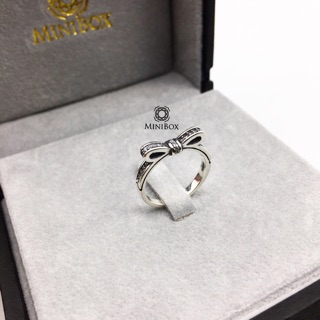 แหวนเงินแท้ Bow Silver Ring