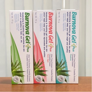 Burnova gel plus 70 g. เบอโนว่า เจล พลัส 70 กรัม เจลว่านหางจระเข้