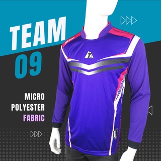 Team09 เสื้อกีฬาแขนยาว ผ้าไมโคร พร้อมส่ง ส่งไวมากจ้า