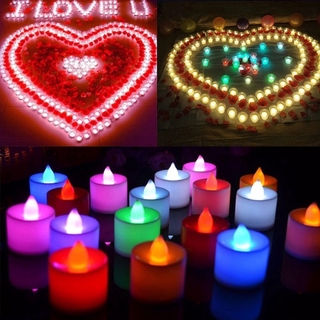 [พร้อมส่ง] เทียนไฟ Led สําหรับตกแต่งวันเกิดงานแต่งงานวันวาเลนไทน์