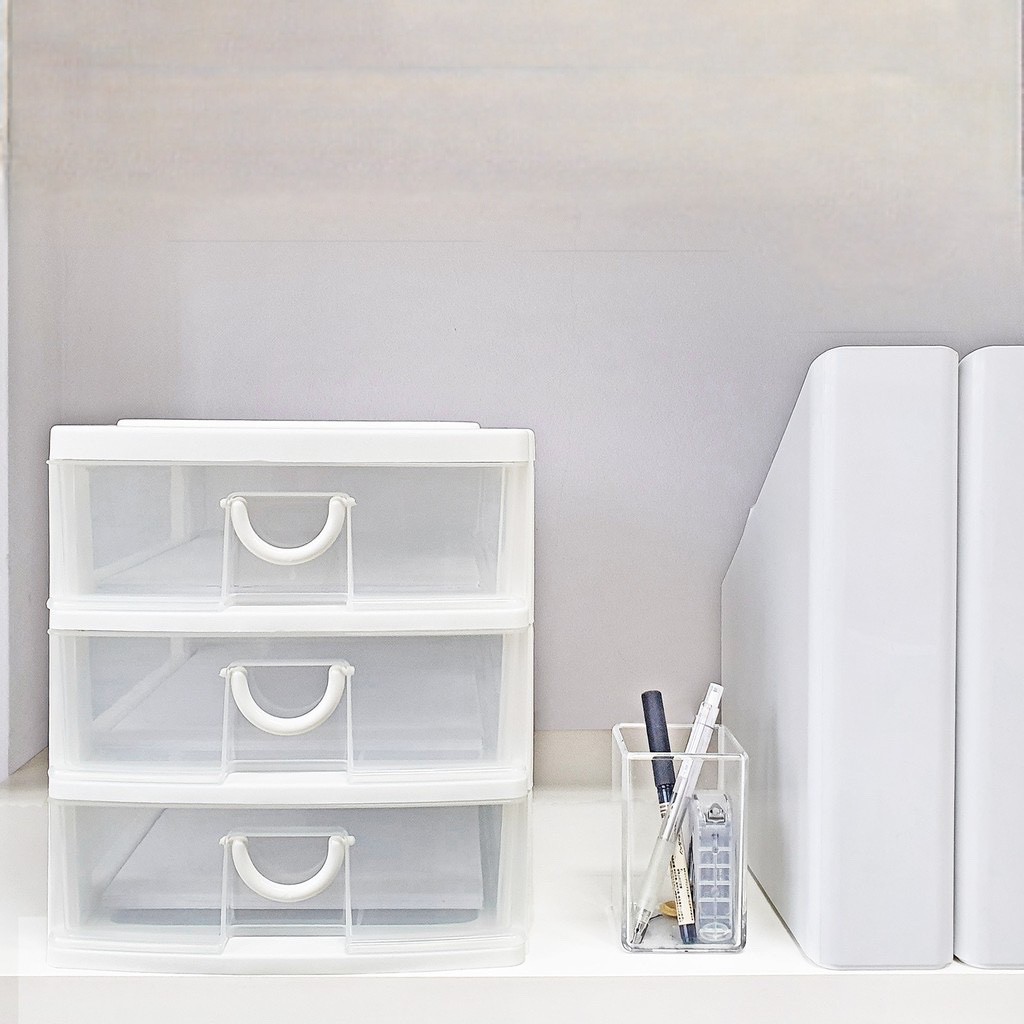 keyway กล่องลิ้นชัก 3 ชั้น ขนาด A4 CA-583 ขนาด : 26 x 35.9 x 28 CM. ( กว้าง*ยาว*สูง )