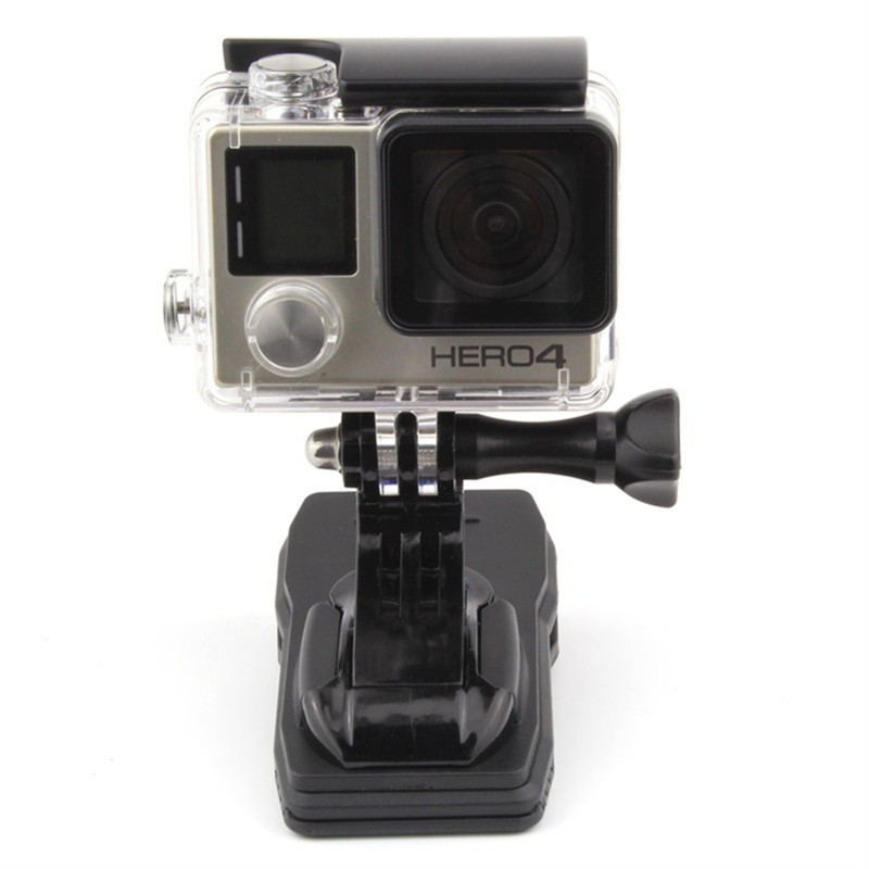 ชุดอุปกรณ์เสริม GoPro Quick Release Universal แบบพกพาคลิป + ฐานรูปตัว J หมุนได้ 360 องศาใช้งานง่ายคลิปกระเป๋าเป้สะพายหลังคลิปเสริมโรงงานอุปกรณ์เสริม Hero6